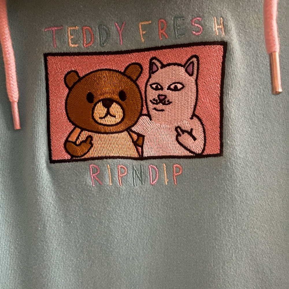 Teddy Fresh X Rip-n-Dip 1.0 Pastel Hoodie Size Medium